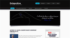 Desktop Screenshot of dolapoaina.com